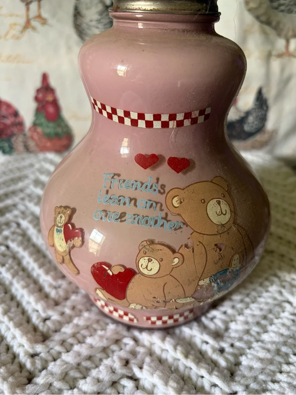 Vintage Kaadan Teddy Bear Oil Lamp - Unbranded